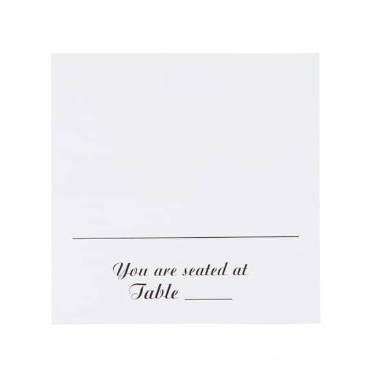victoria lynn foldover table seating cards white